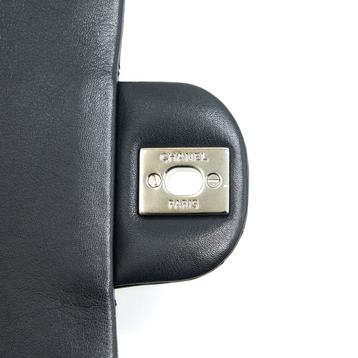 CHANEL MINI RECTANGULAR FLAP BAG PATENT LEATHER BLACK SHW