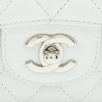 CHANEL MEDIUM CLASSIC FLAP CAVIAR WHITE SHW