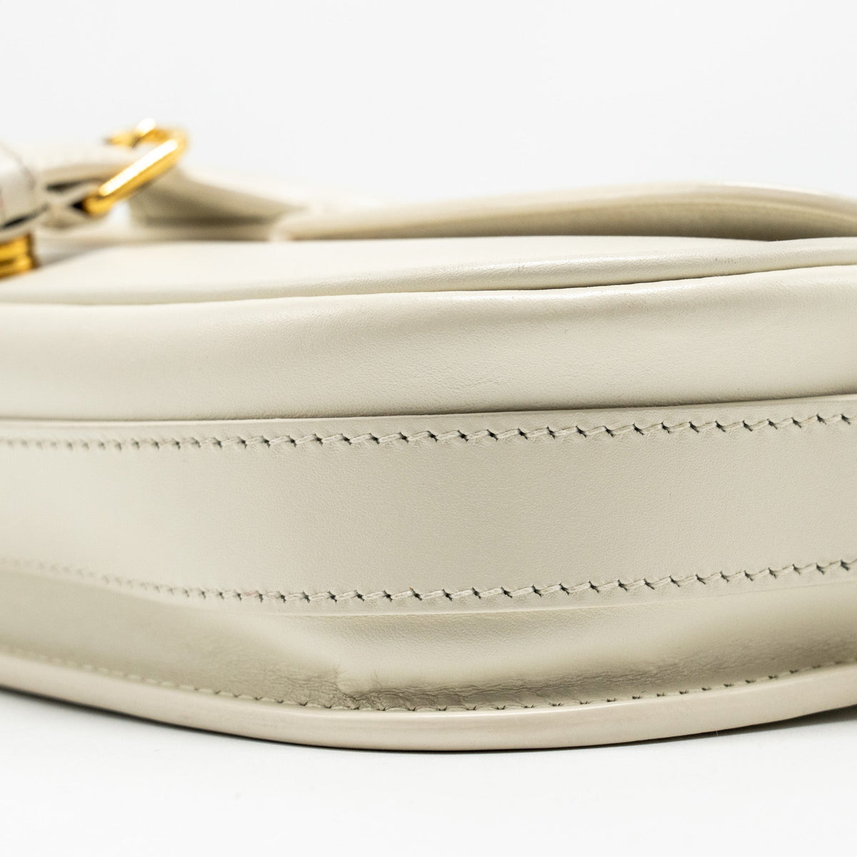 DIOR BOBBY EAST-WEST BAG CALFSKIN WHITE GHW