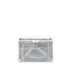 DIOR MEDIUM DIORAMA METALLIC SILVER SHW