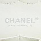 CHANEL MEDIUM CLASSIC FLAP CAVIAR WHITE SHW