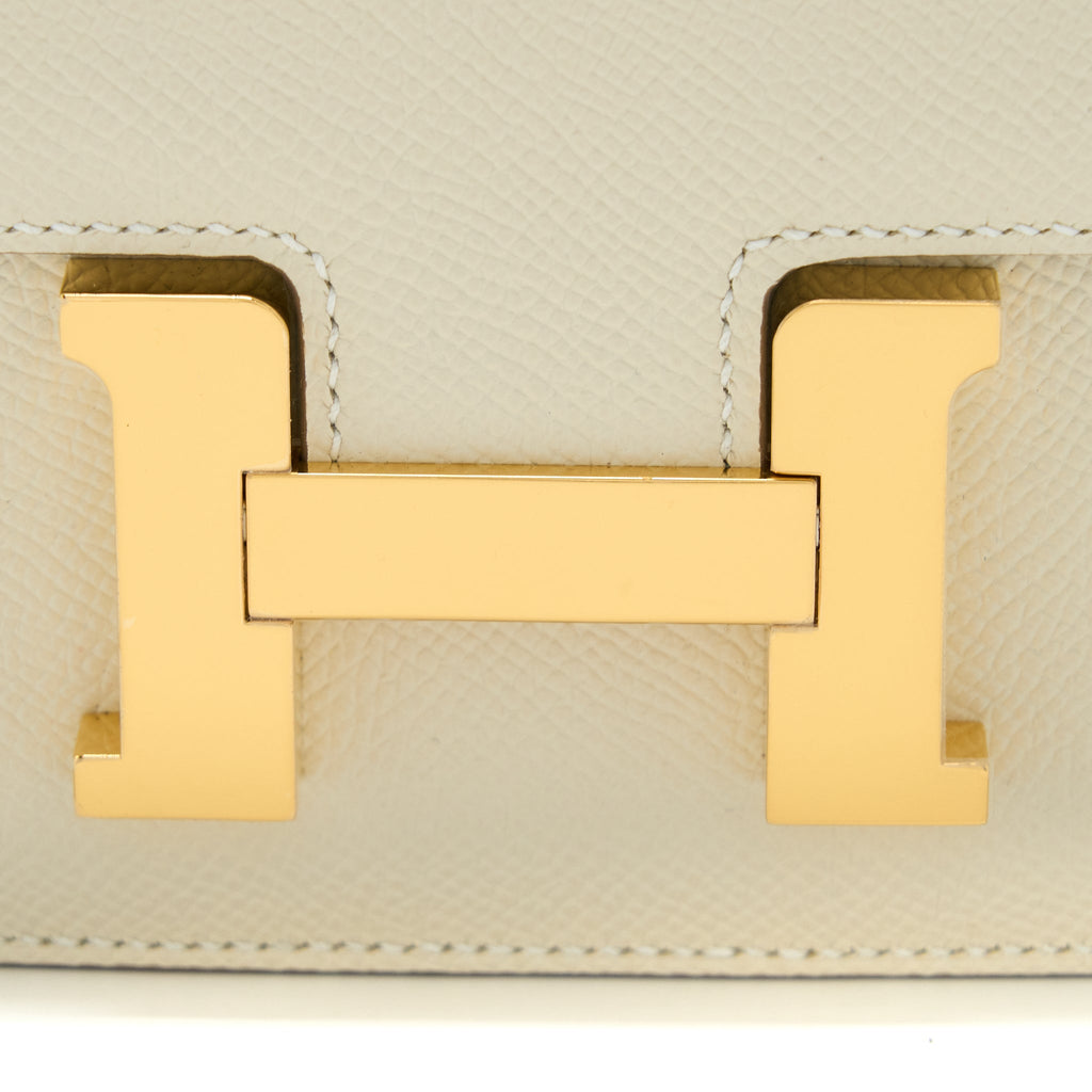 Hermes Mini Constance Epsom Craie GHW (New Version)