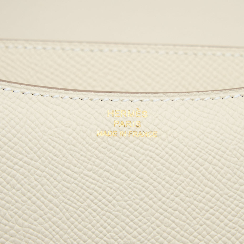Hermes Mini Constance Epsom Craie GHW (New Version)
