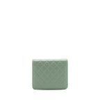 CHANEL WALLET ON CHAIN SQUARE CAVIAR GREEN GHW