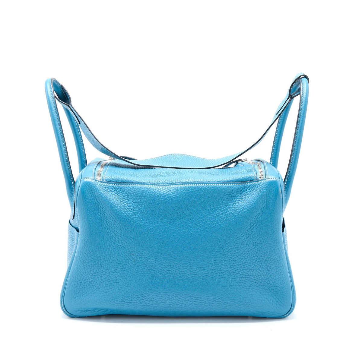 Hermes Lindy 34 Clemence Blue Jeans SHW