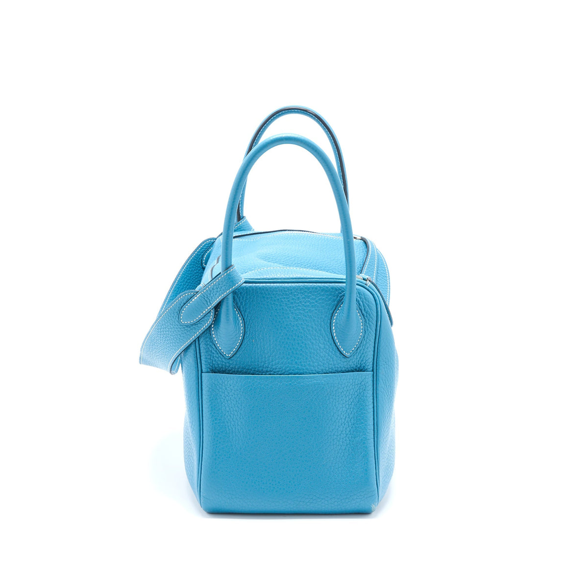 Hermes Lindy 34 Clemence Blue Jeans SHW
