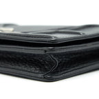DIOR DIORAMA WALLET ON CHAIN BLACK WITH SHW