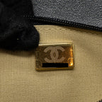 CHANEL PEARL CRUSH WALLET ON CHAIN LAMBSKIN BLACK GHW (MICROCHIP)