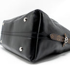 LOUIS VUITTON CARRYALL VIBE MM LAMBSKIN/MONOGRAM CANVAS BLACK SHW