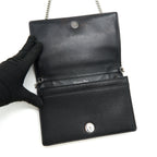 DIOR DIORAMA WALLET ON CHAIN BLACK WITH SHW