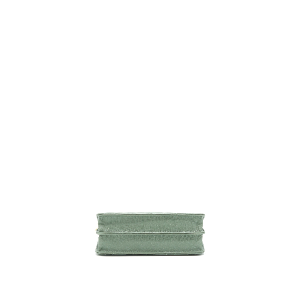 CHANEL WALLET ON CHAIN SQUARE CAVIAR GREEN GHW