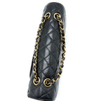 CHANEL MEDIUM CLASSIC DOUBLE FLAP BAG CAVIAR BLACK GHW (MICROCHIP)