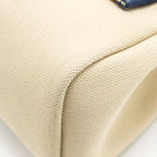 Hermes Herbag 31 Zip Bag Canvas/Leather Blue SHW