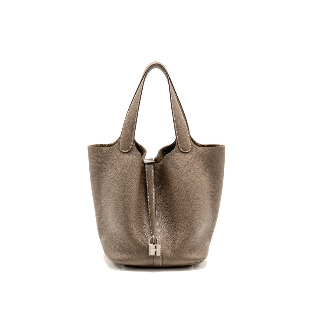 Hermes Picotin 22 Clemence Etoupe SHW