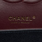 CHANEL MEDIUM CLASSIC DOUBLE FLAP BAG CAVIAR BLACK GHW (MICROCHIP)
