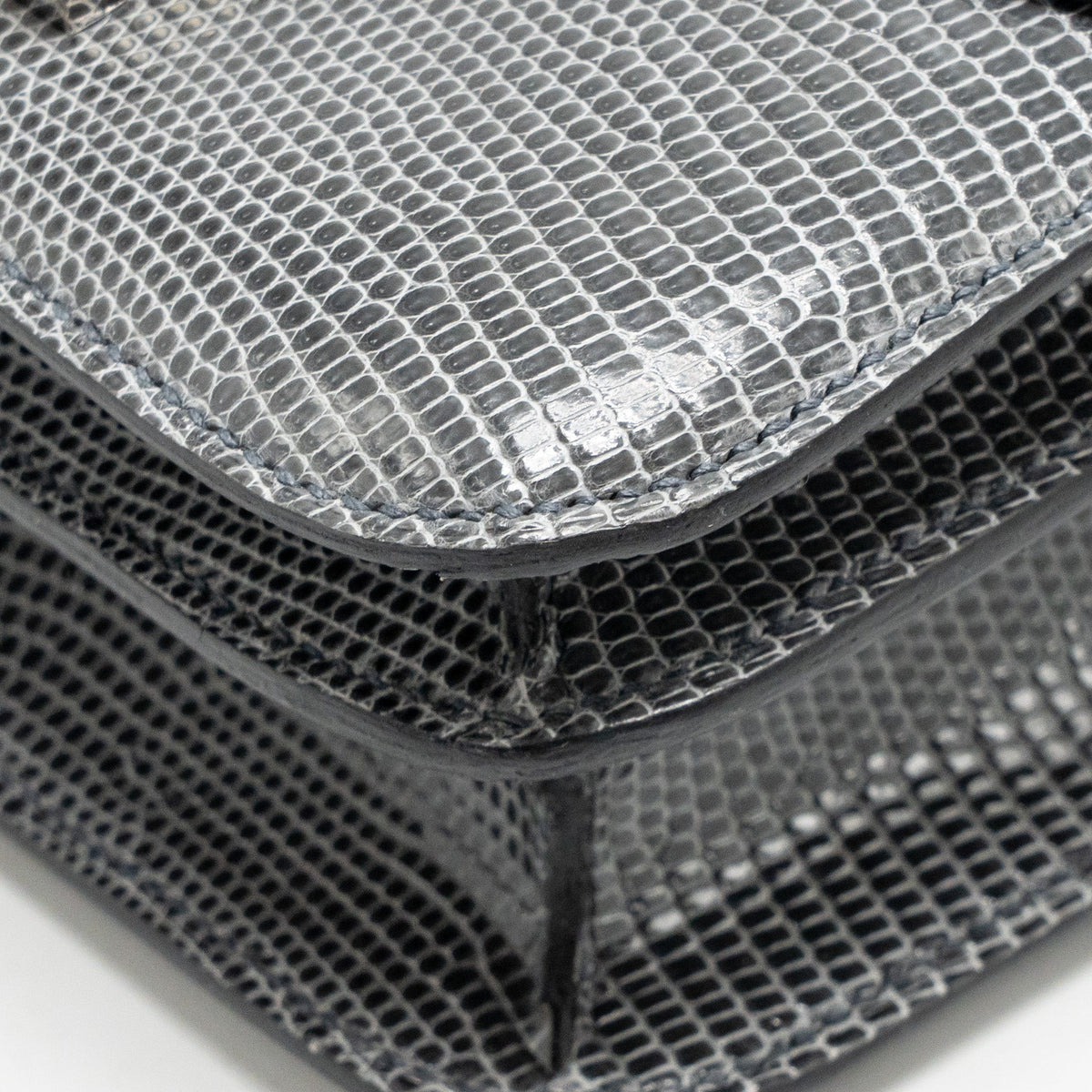Hermes Mini Constance Lizard Niloticus Ardoise SHW