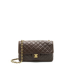 CHANEL MEDIUM FLAP BAG CHOCOLATE GHW