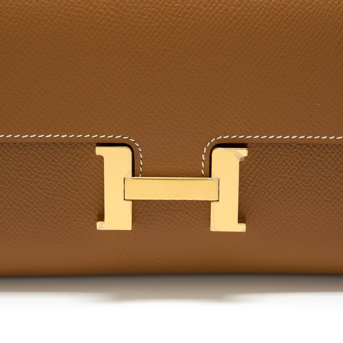Hermes Constance Long Wallet Epsom Gold GHW