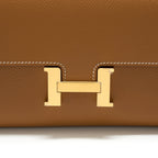 HERMES CONSTANCE LONG WALLET EPSOM GOLD GHW