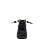 DIOR MEDIUM LADY DIOR LAMBSKIN BLACK GHW