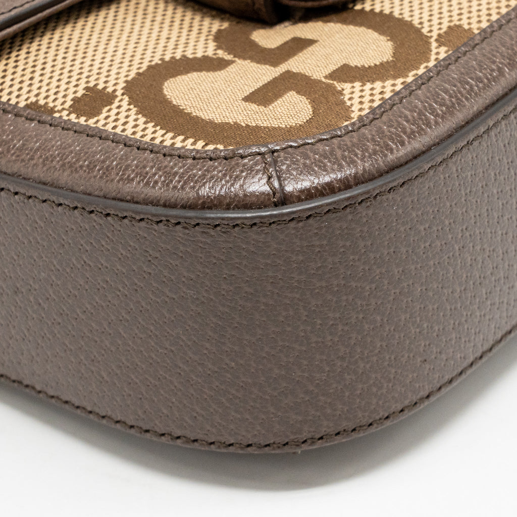 Gucci Horsebit 1955 small shoulder bag giant GG supreme canvas beige/brown GHW