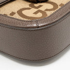 Gucci Horsebit 1955 small shoulder bag giant GG supreme canvas beige/brown GHW