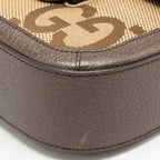 Gucci Horsebit 1955 small shoulder bag giant GG supreme canvas beige/brown GHW