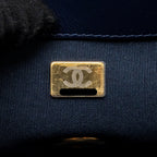 CHANEL LARGE 19 BAG DENIM DARK BLUE MULTICOLOR HARDWARE
