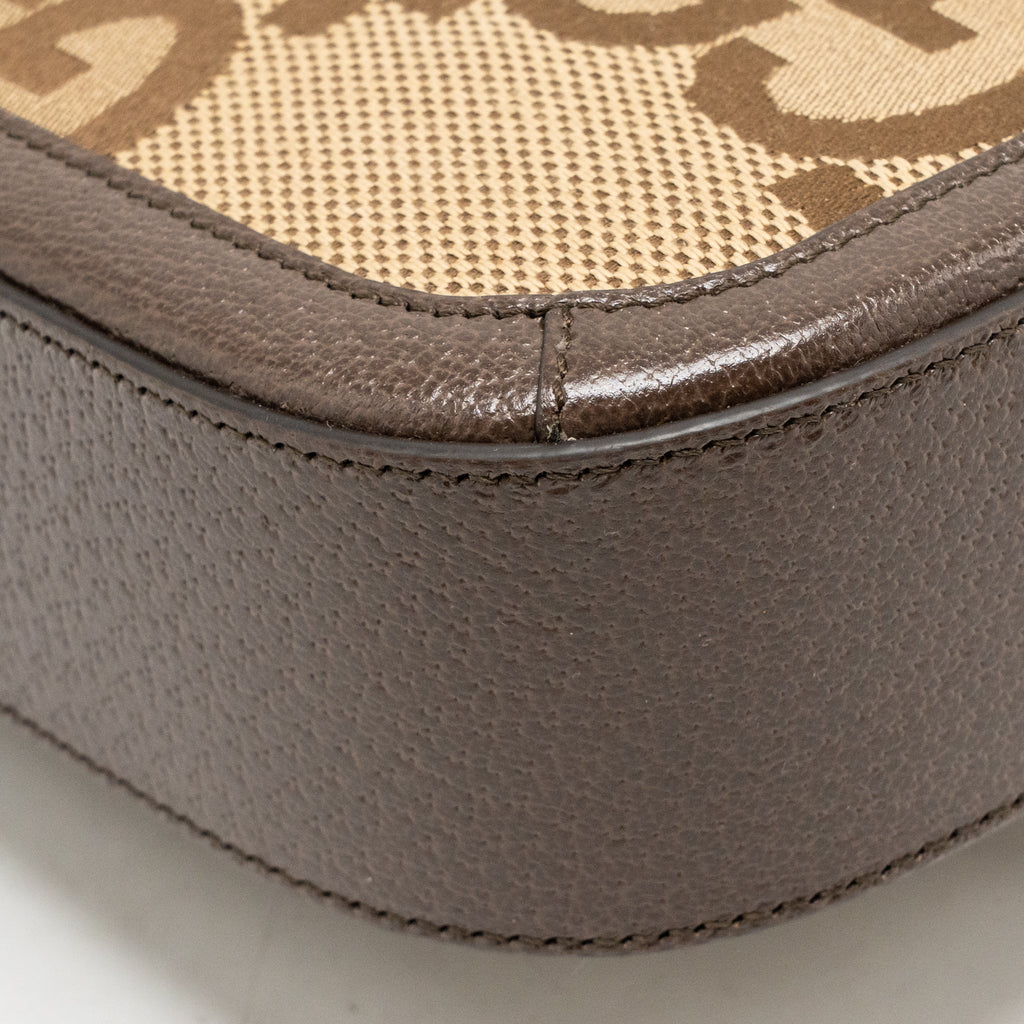 Gucci Horsebit 1955 small shoulder bag giant GG supreme canvas beige/brown GHW