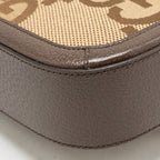 Gucci Horsebit 1955 small shoulder bag giant GG supreme canvas beige/brown GHW
