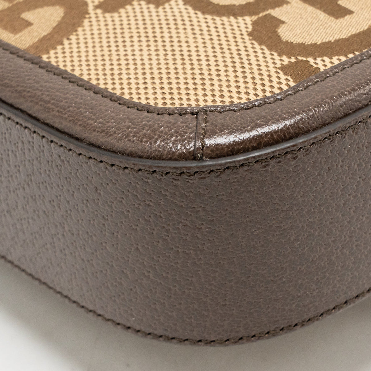 Gucci Horsebit 1955 small shoulder bag giant GG supreme canvas beige/brown GHW