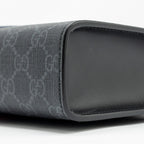 GUCCI GG SUPREME CANVAS / LEATHER ZIP CLUTCH BLACK/ MULTICOLOUR SHW