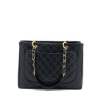 CHANEL GRAND SHOPPING TOTE BAG CAVIAR BLACK GHW