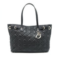 DIOR LADY DIOR TOTE BAG CANVAS BLACK SHW