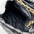 CHANEL MINI 22 BAG CAVIAR BLACK GHW (MICROCHIP)