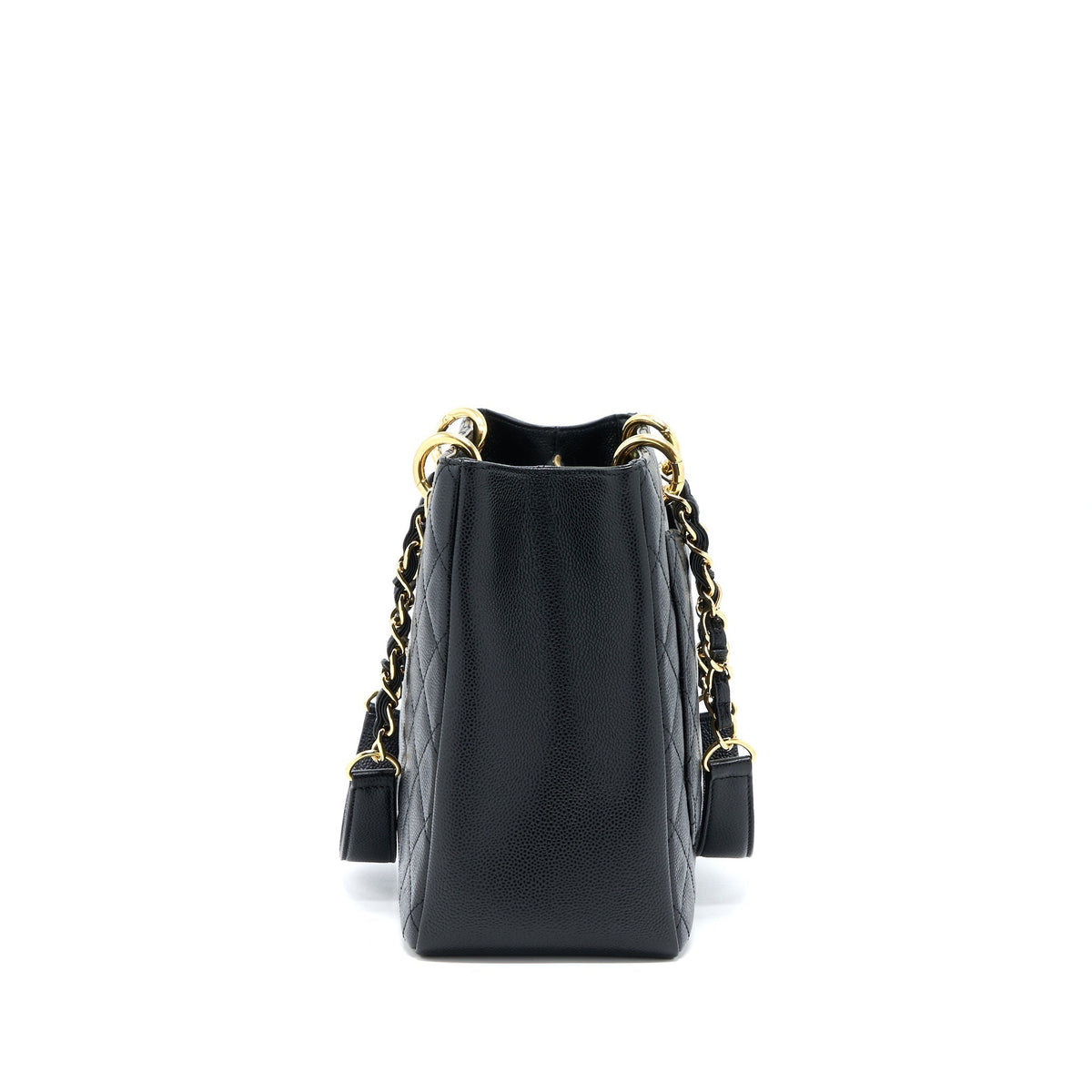 CHANEL GRAND SHOPPING TOTE BAG CAVIAR BLACK GHW
