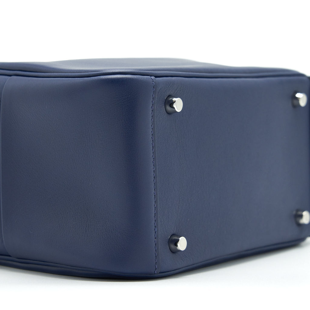 Hermes mini Lindy Swift Navy/Bleu Frida SHW