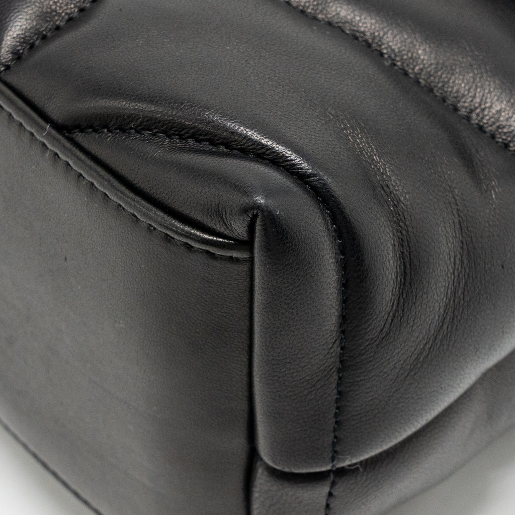 Saint Laurent/YSL Small puffer bag Lambskin black SHW