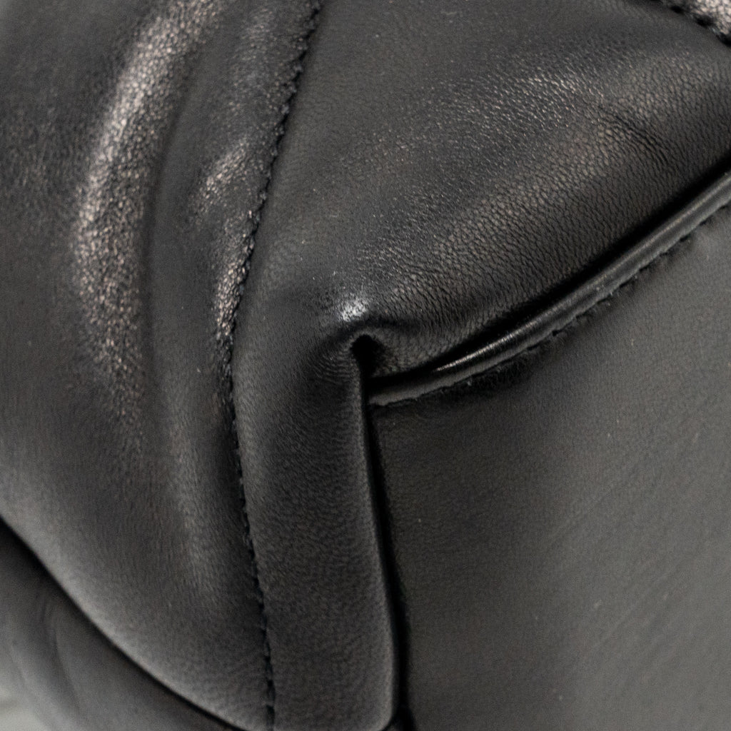 Saint Laurent/YSL Small puffer bag Lambskin black SHW
