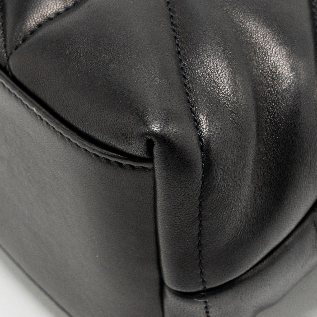 Saint Laurent/YSL Small puffer bag Lambskin black SHW