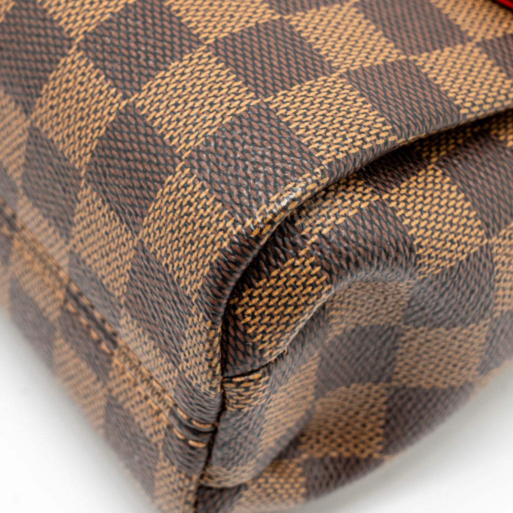 LOUIS VUITTON CROISETTE DAMIER EBENE CANVAS GHW