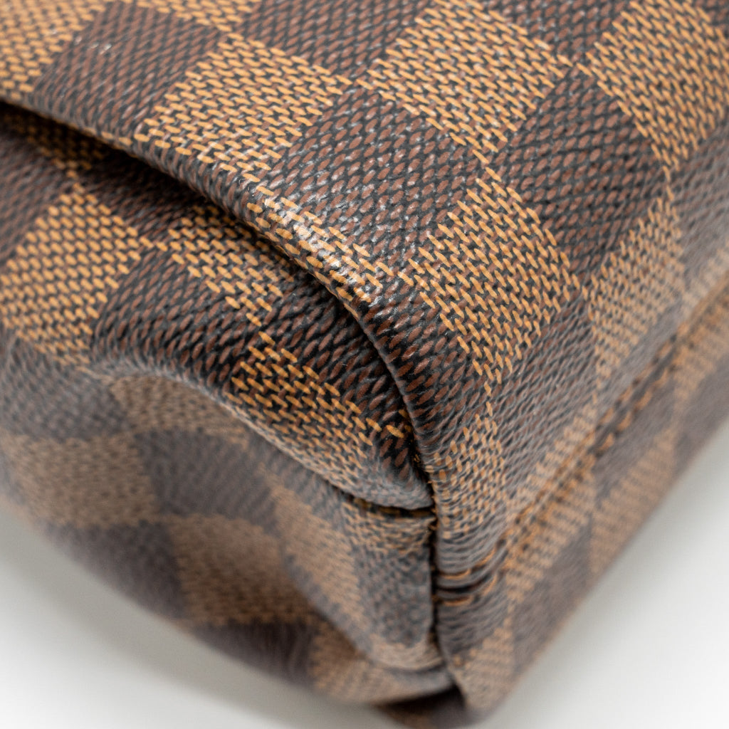LOUIS VUITTON CROISETTE DAMIER EBENE CANVAS GHW