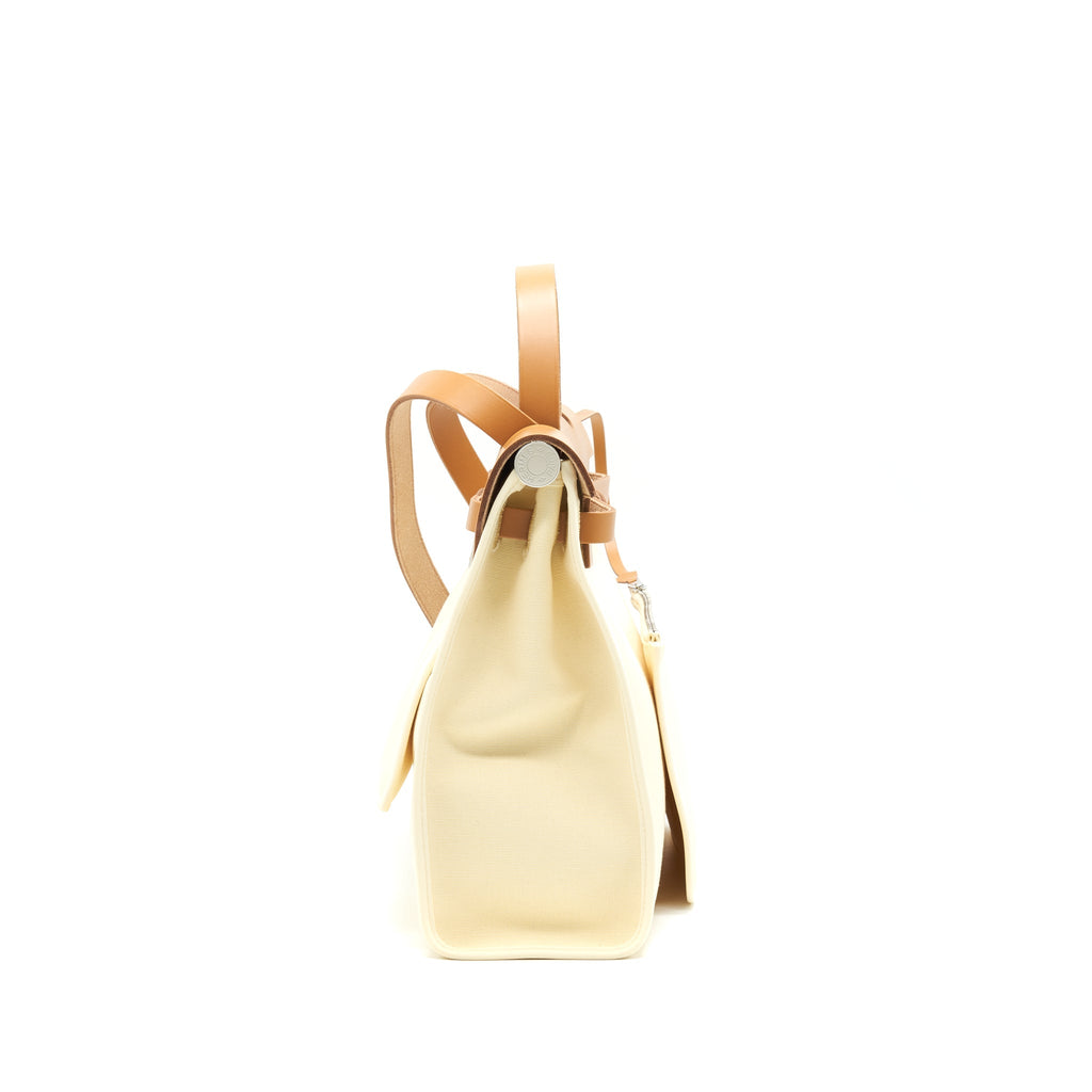 Hermes Herbag Zip 31 Vanille / Natural Sable SHW