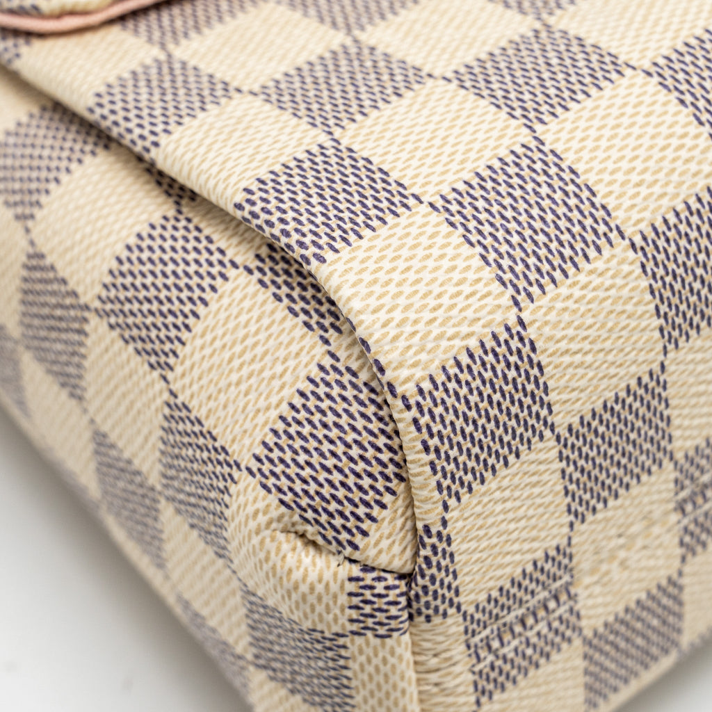 LOUIS VUITTON CROISETTE DAMIER AZUR CANVAS GHW