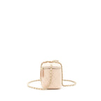 CHANEL 22C LONG VANITY WITH CHAIN CAVIAR LIGHT BEIGE LGHW