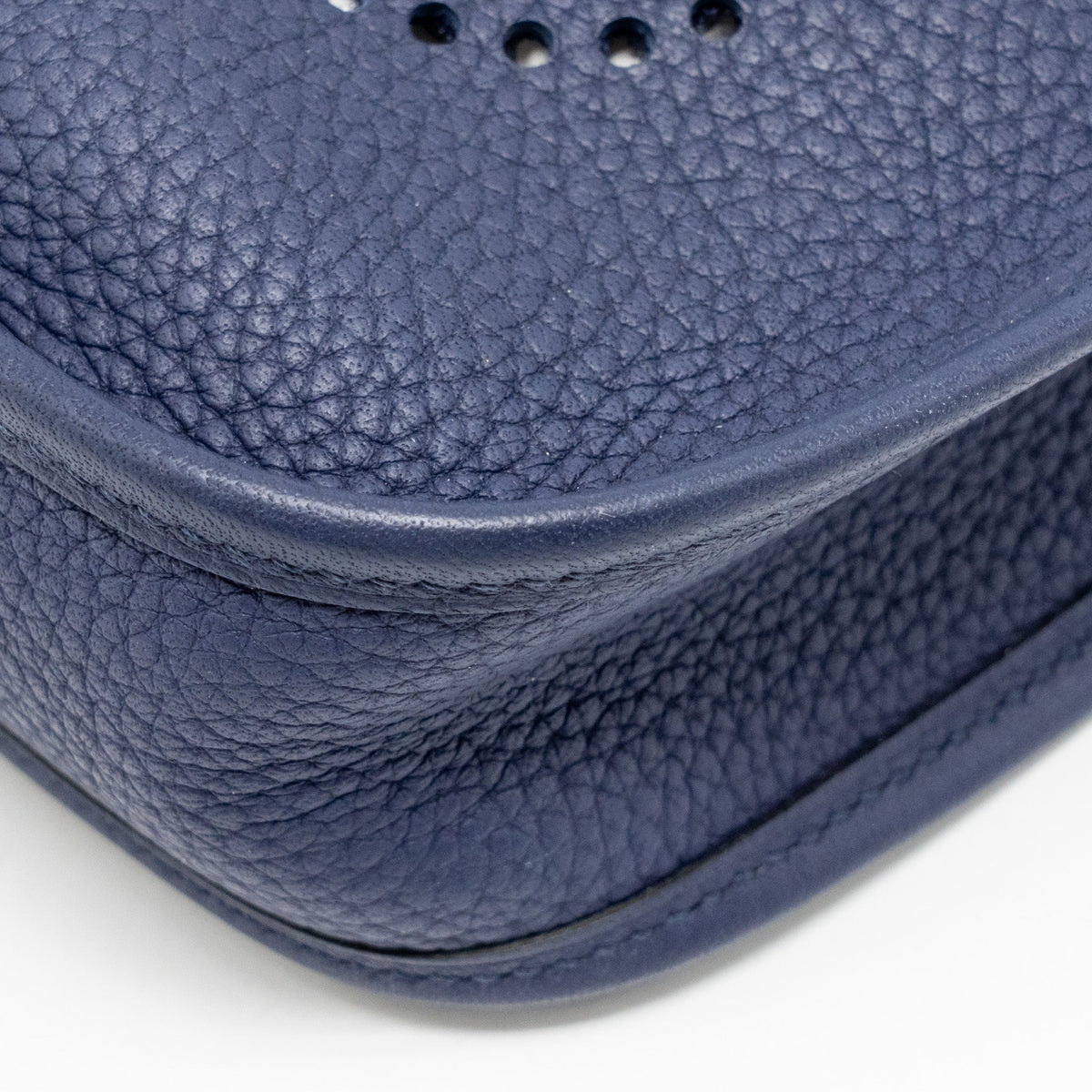 HERMES MINI EVELYNE CLEMENCE BLUE GHW