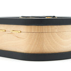CHANEL 22C SMALL VANITY CASE BEECH WOOD, CALFSKIN BEIGE / BLACK WITH GHW