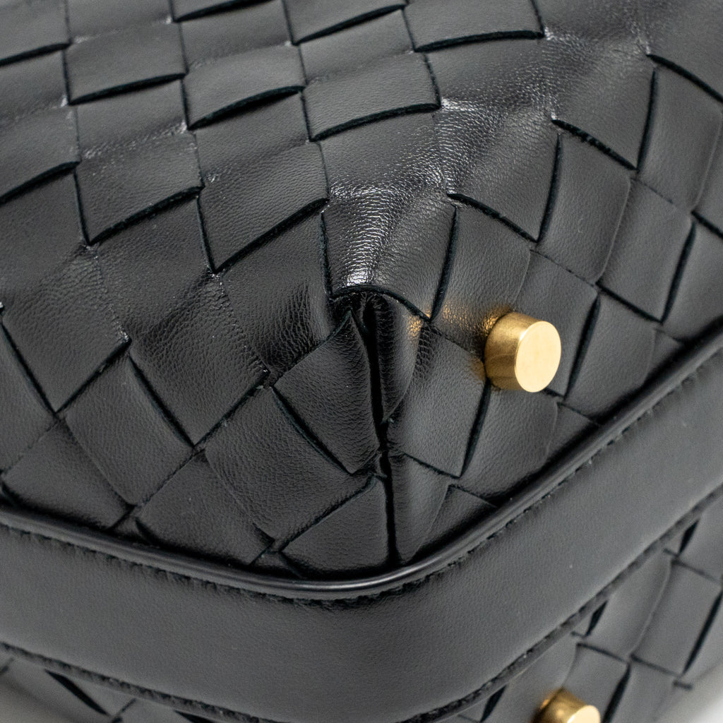 Bottega Veneta Mini Wallace Calfskin Black GHW