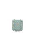 CHANEL 23C MINI BUCKET CAVIAR LIGHT GREY LGHW (MICROCHIP)