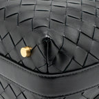 Bottega Veneta Mini Wallace Calfskin Black GHW